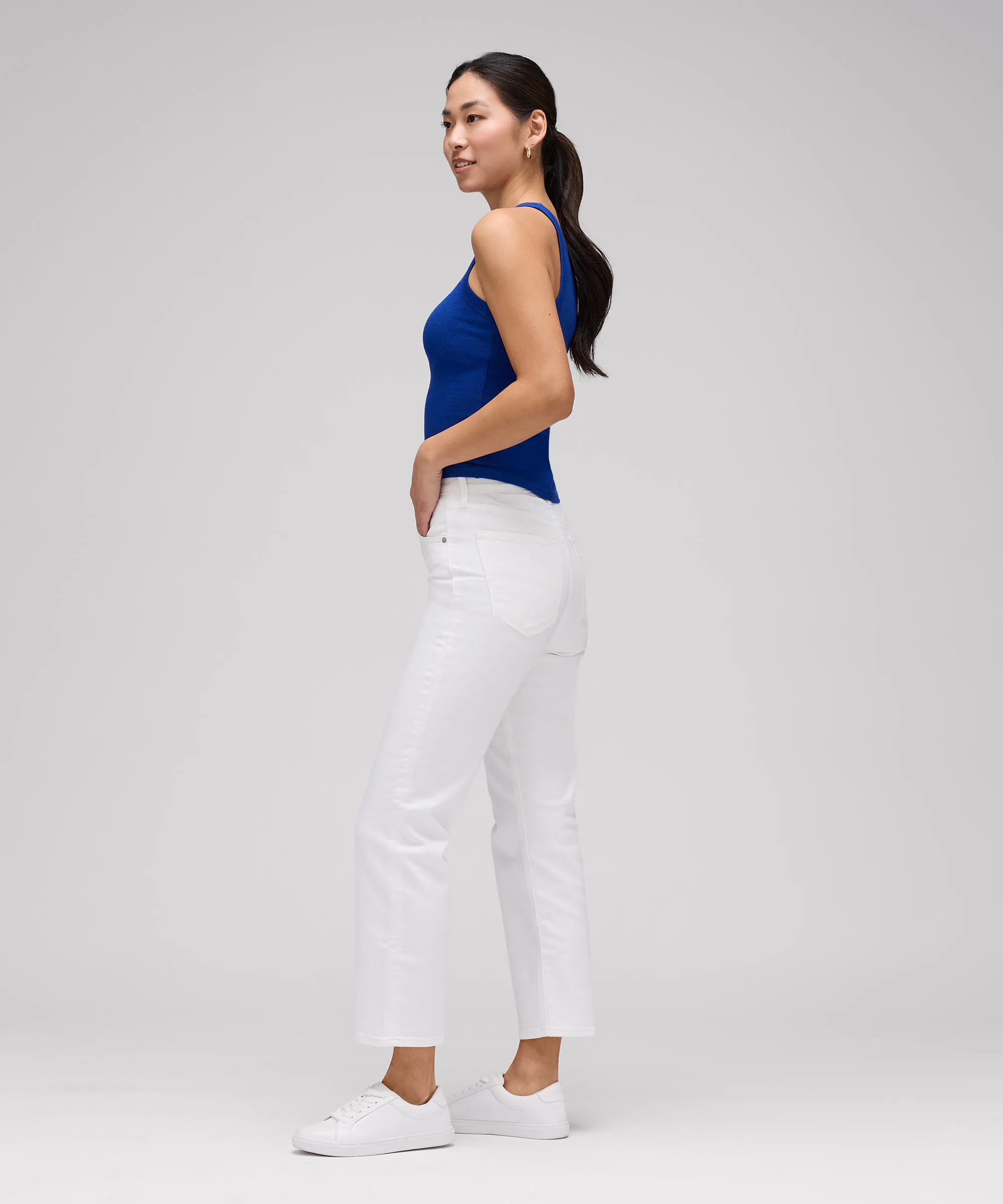 Women's Merino Ribbed Racer Tank