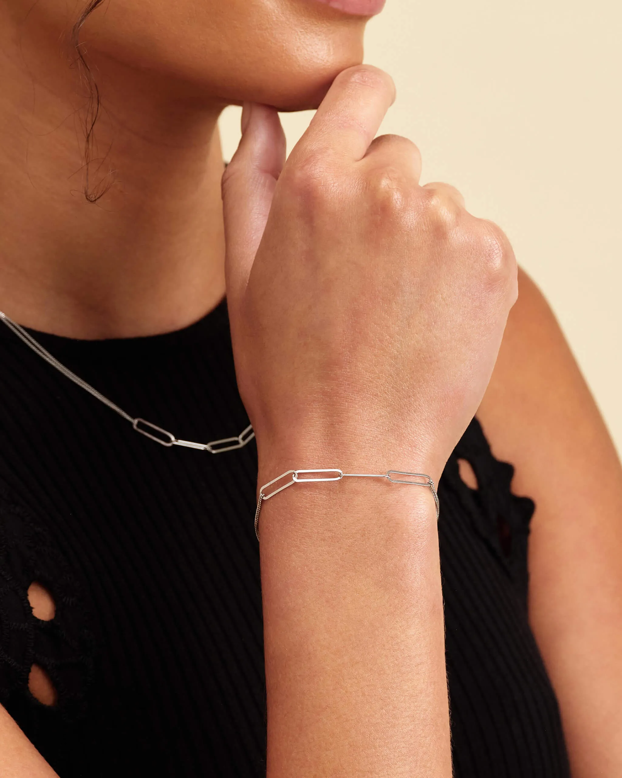 Women's Multi Link Chain Bracelet - 1mm