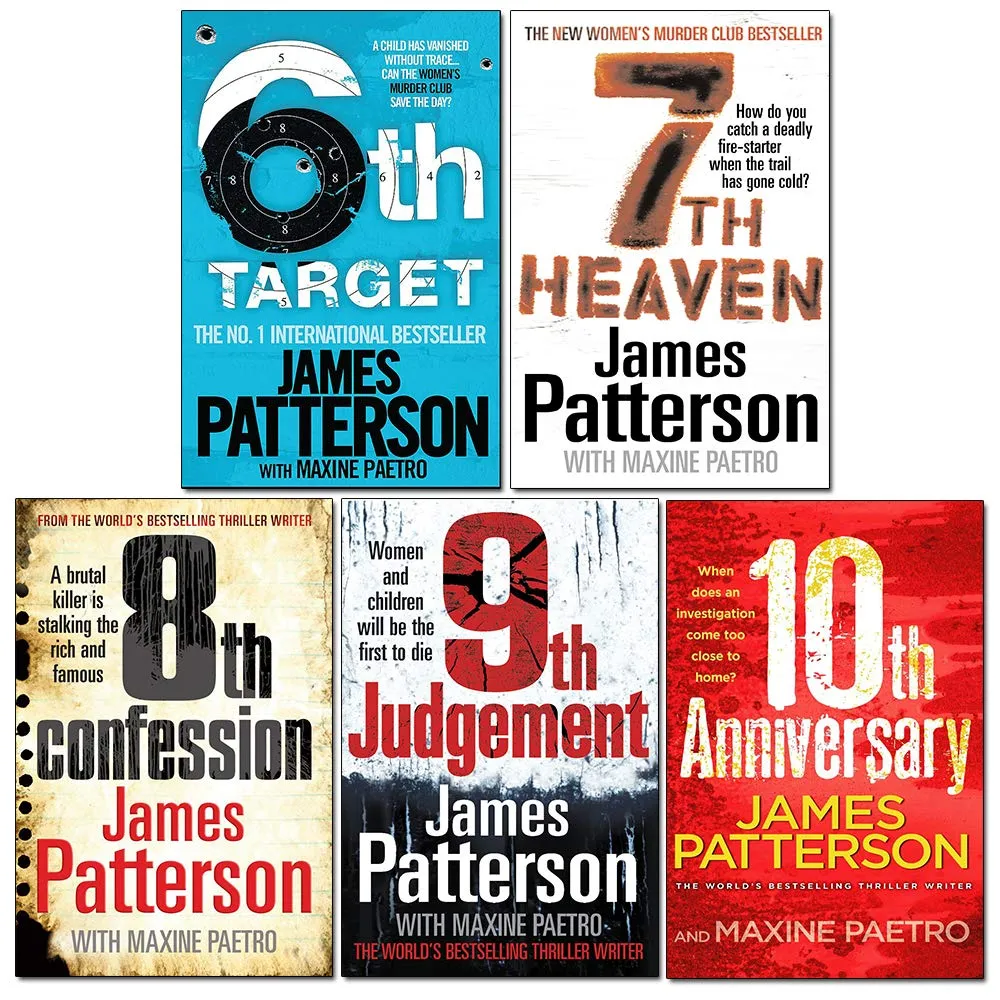 Women’s Murder Club Series 6-10 Collection 5 Books Bundle Set By James Patterson