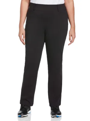 Women's Plus Pull-On Stretch Tech Flat Front Golf Pant