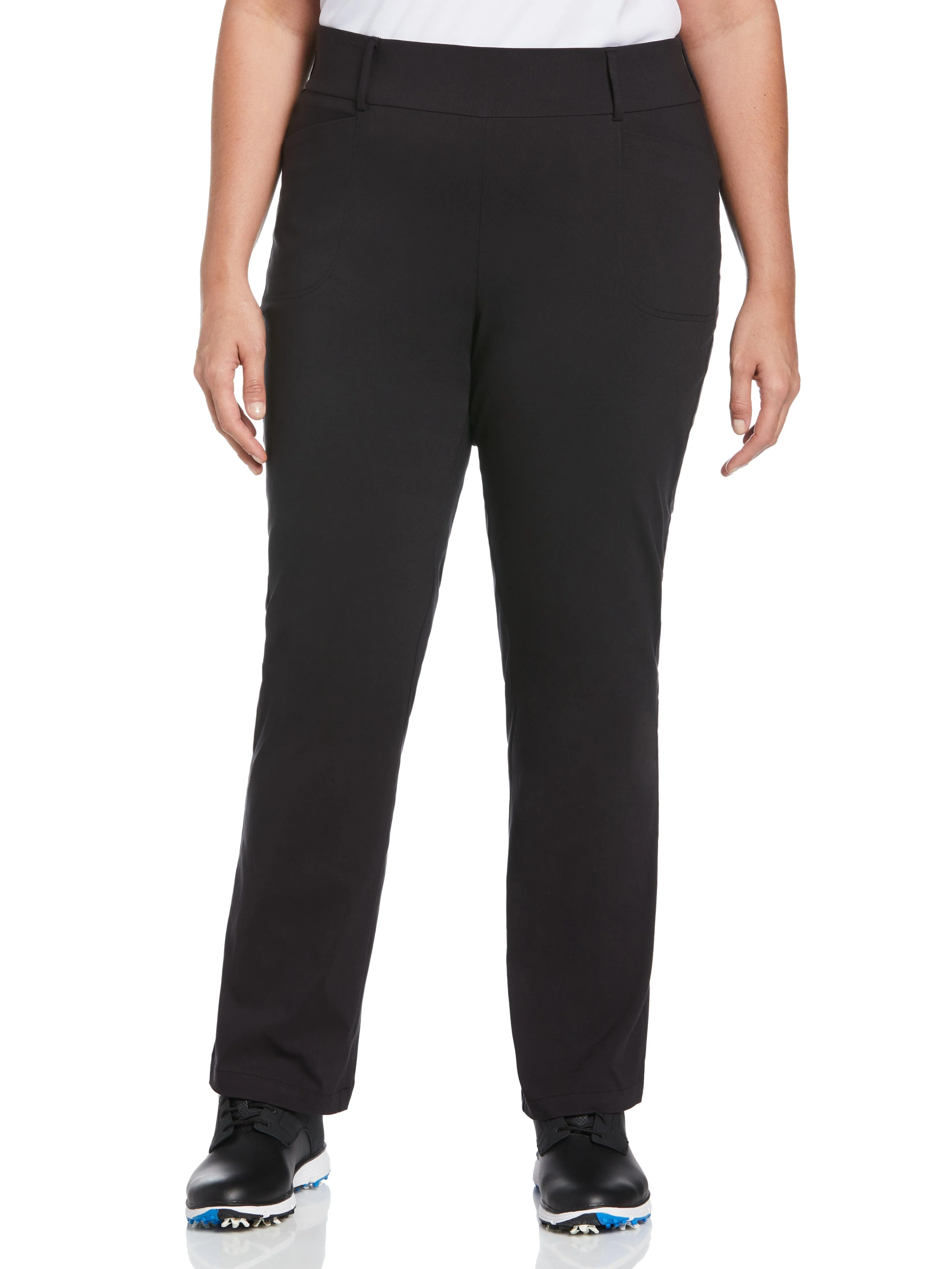 Women's Plus Pull-On Stretch Tech Flat Front Golf Pant