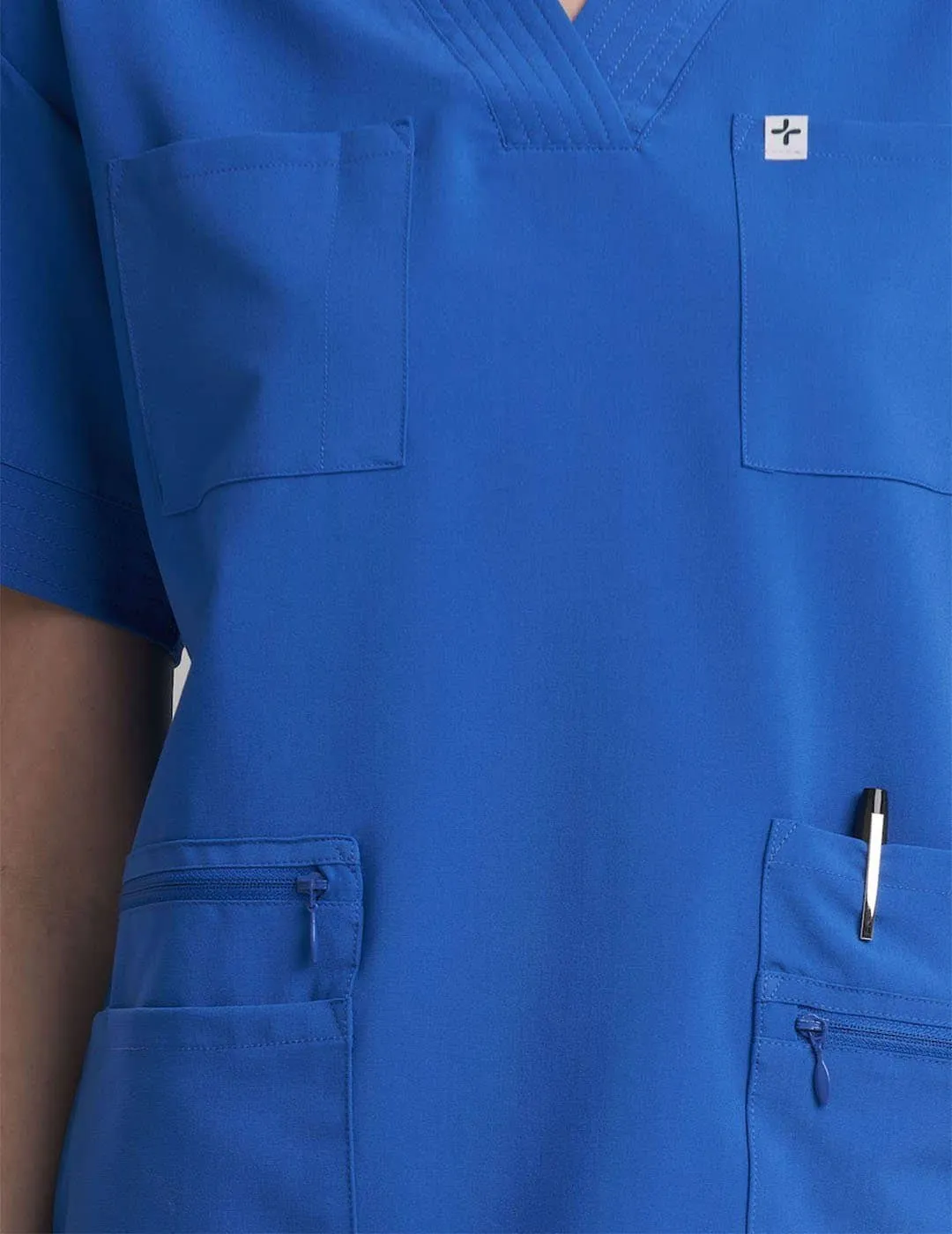 Womens Pro Scrub Top - Royal Blue