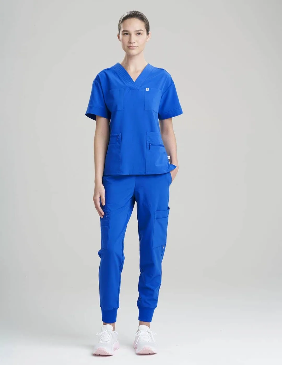 Womens Pro Scrub Top - Royal Blue