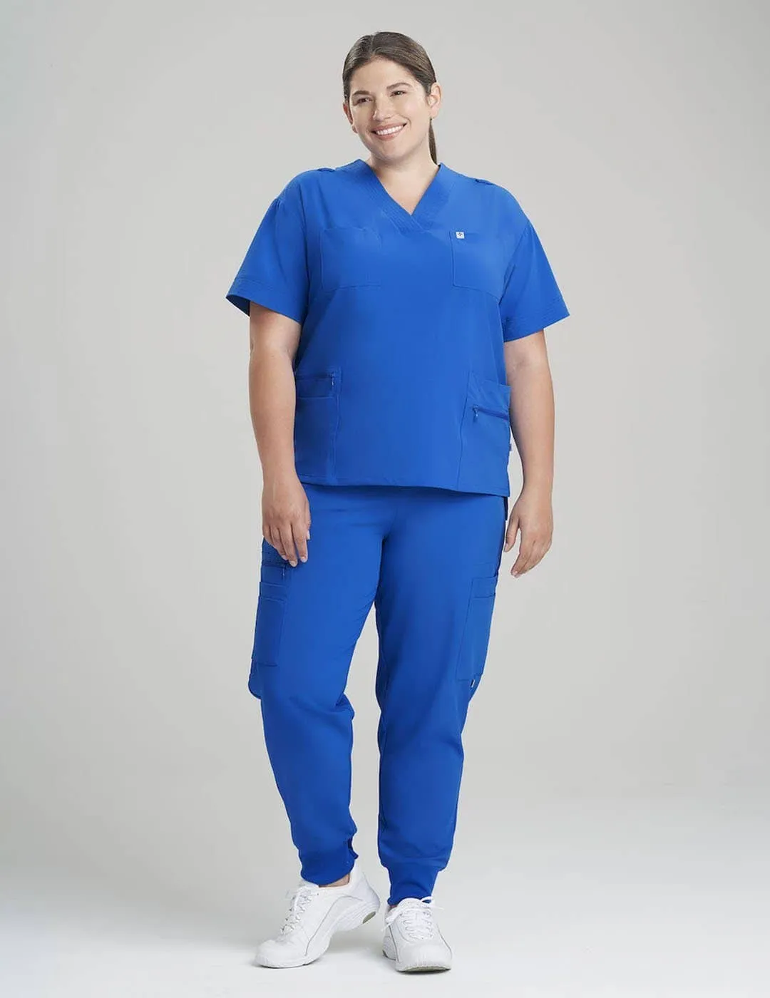 Womens Pro Scrub Top - Royal Blue