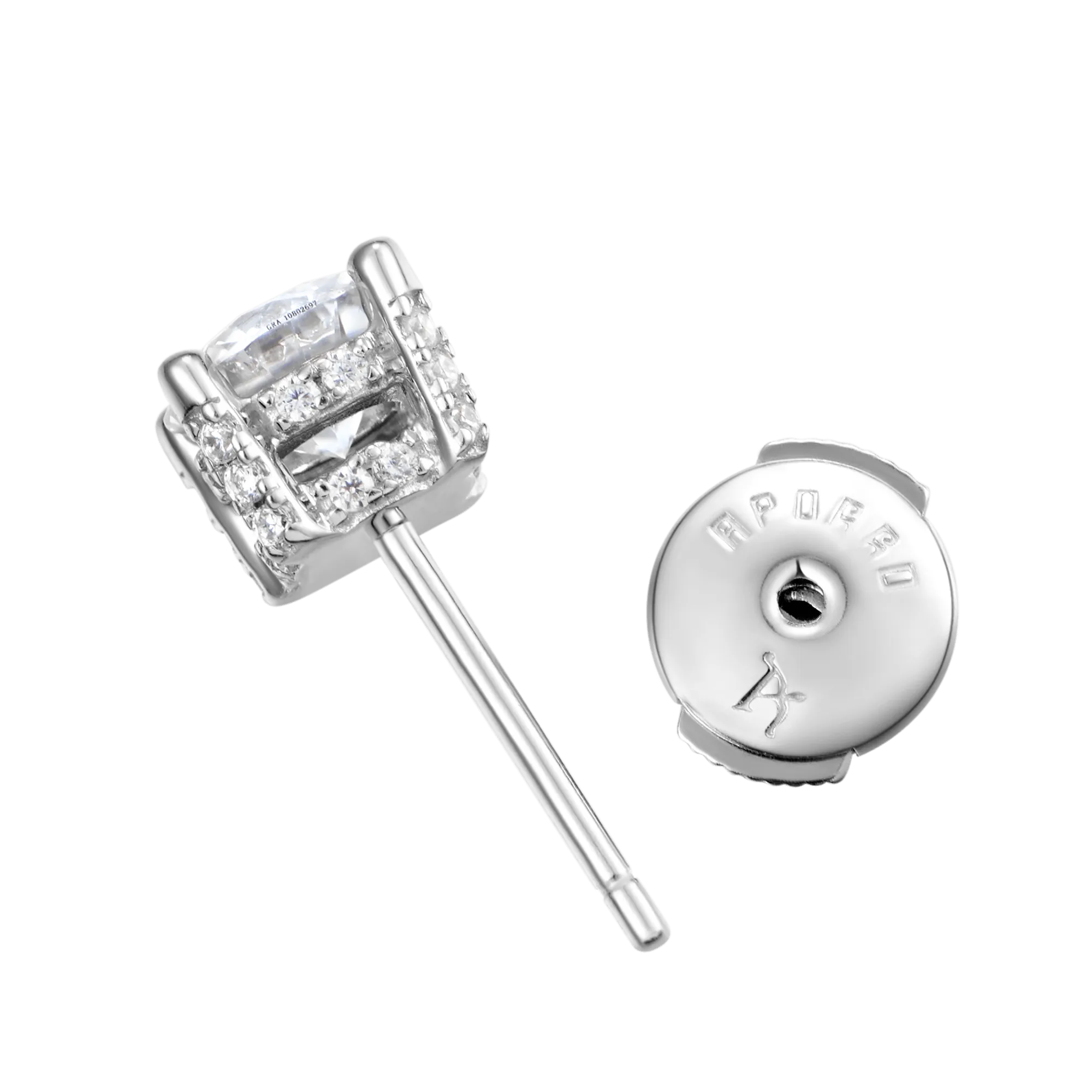 Women's Round Cut Stud Earring