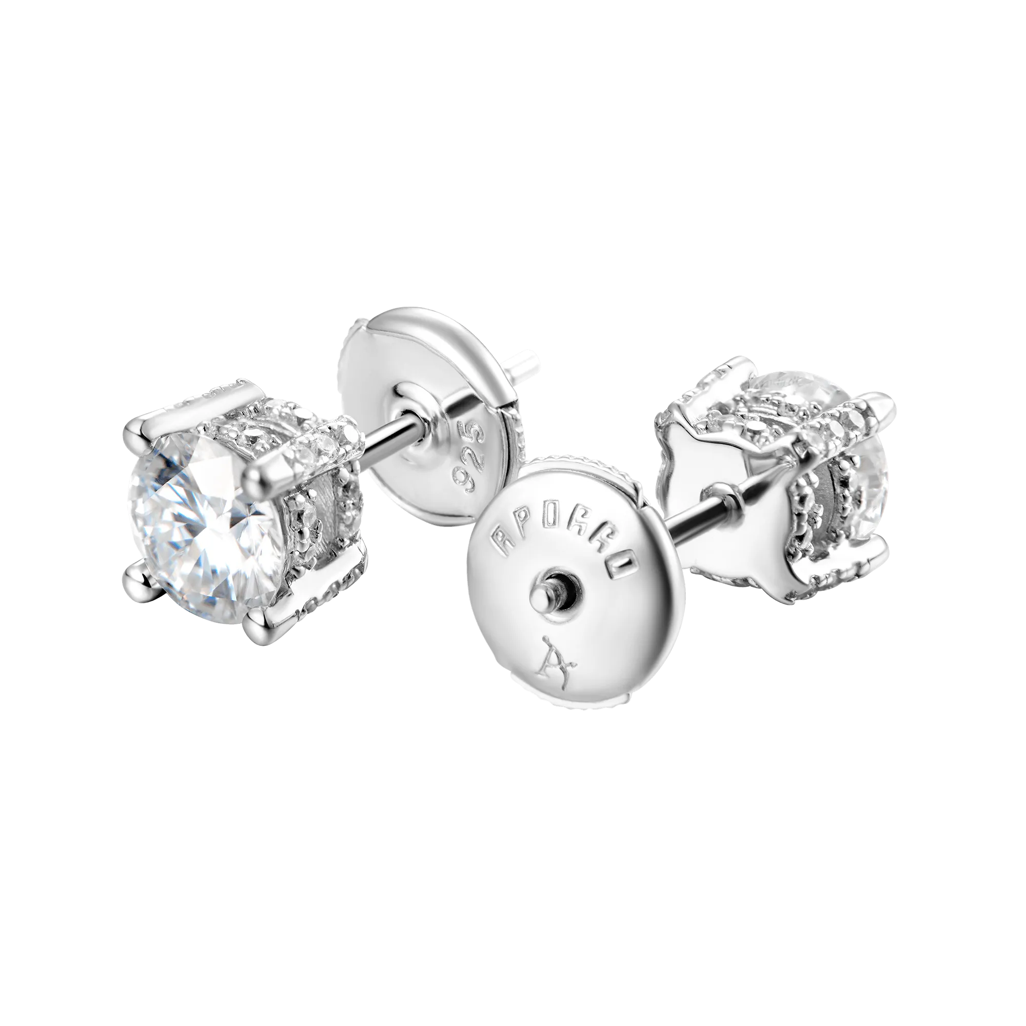 Women's Round Cut Stud Earring