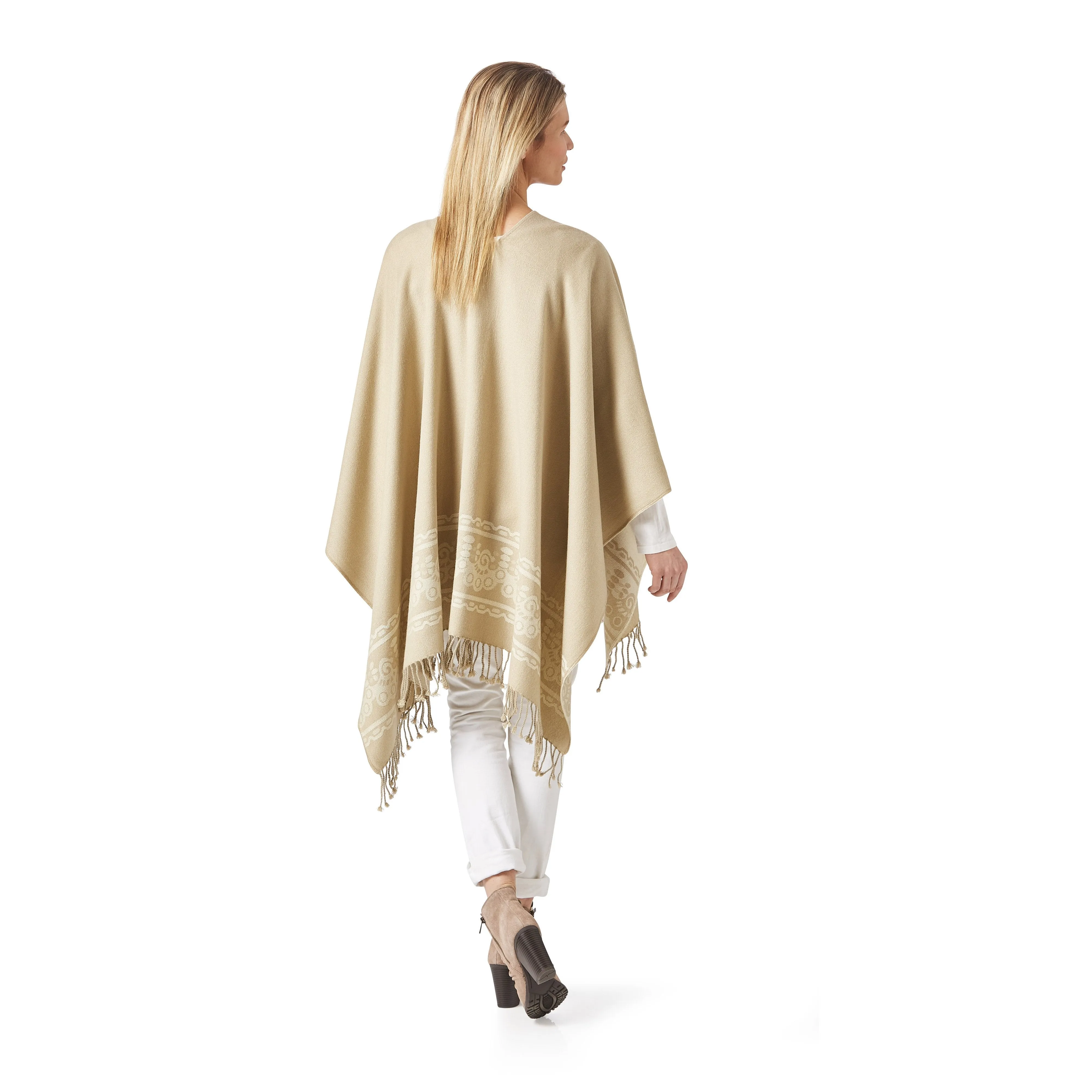 Women's Sand Shawl Ecuadorian Artisan-Made