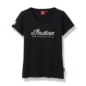 Women's Script Logo T-Shirt, Black
