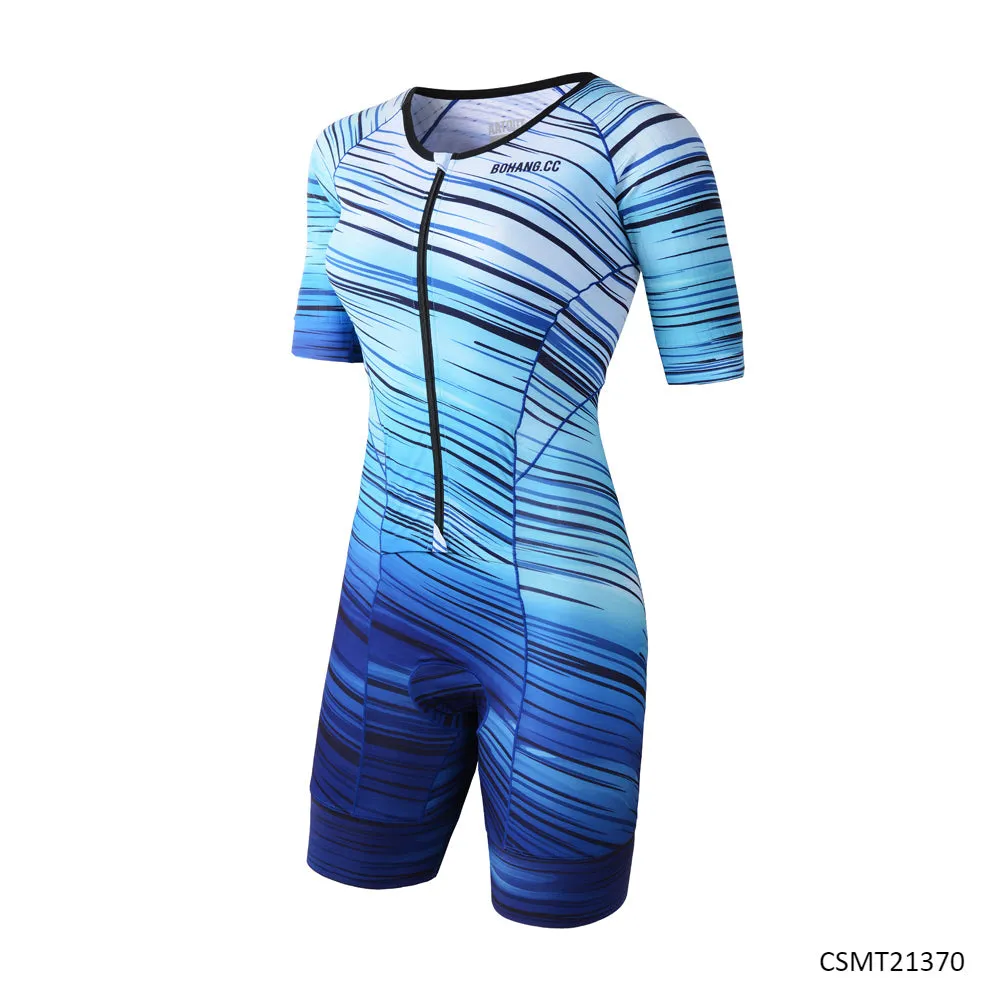 WOMEN'S  short sleeve triathlon suits CSMT21370