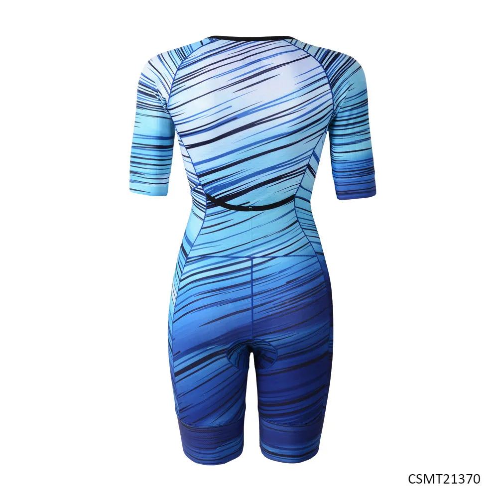 WOMEN'S  short sleeve triathlon suits CSMT21370