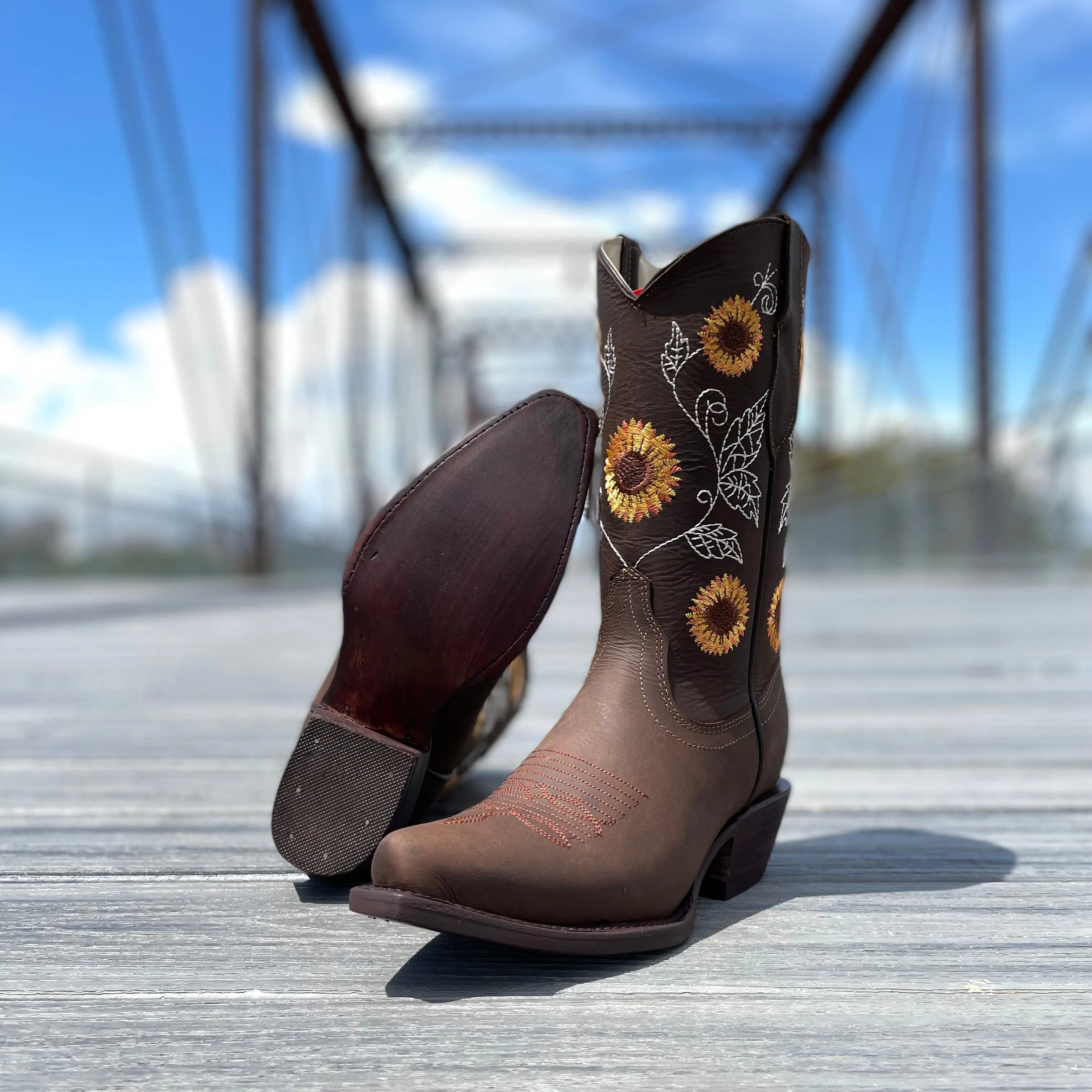 Women's Snip Toe Boots- Sunflower Tobacco