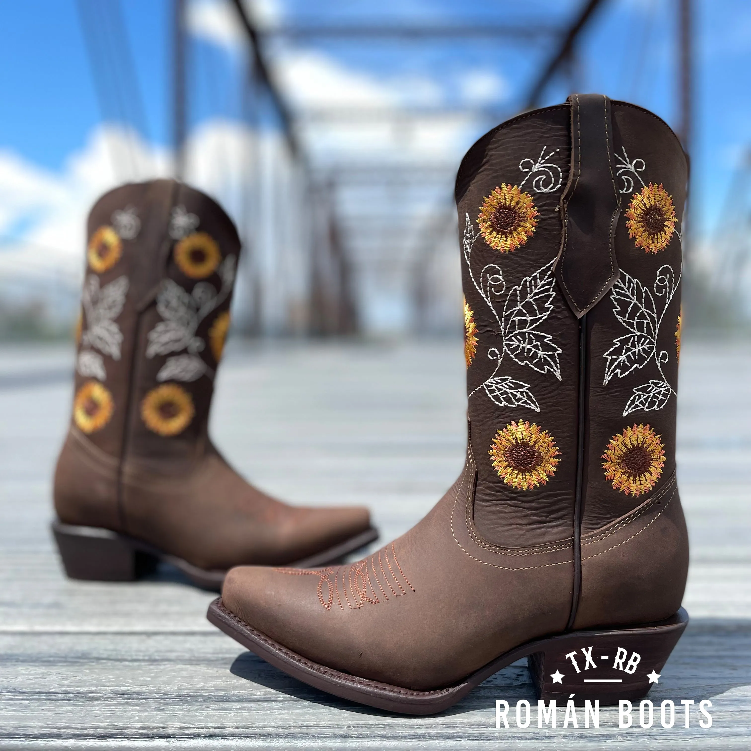 Women's Snip Toe Boots- Sunflower Tobacco