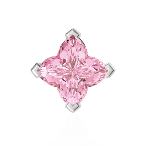 Women's Solid Clover Cut Stud Earrings - Pink