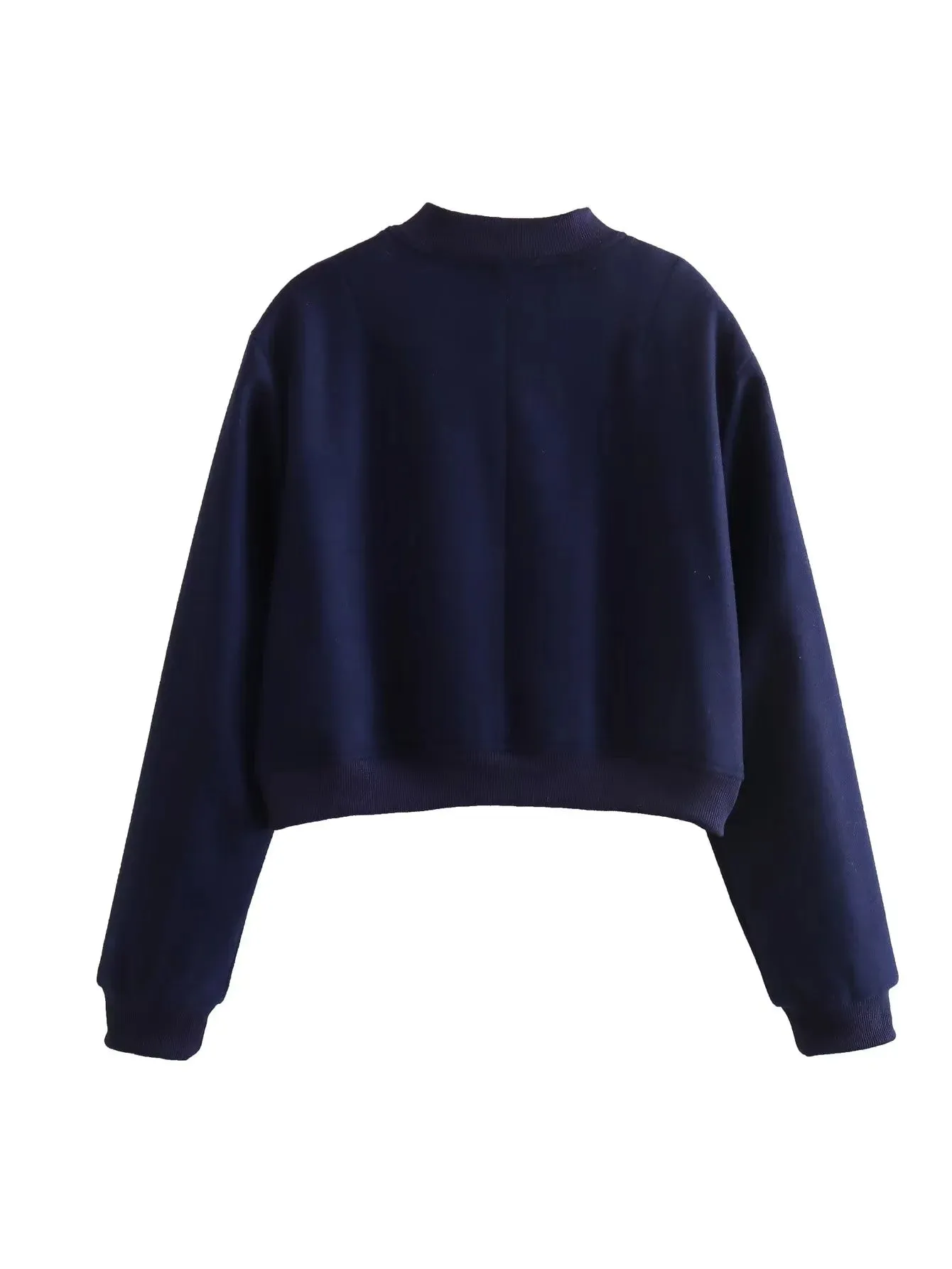 Women's Stylish Cropped Bomber Jacket