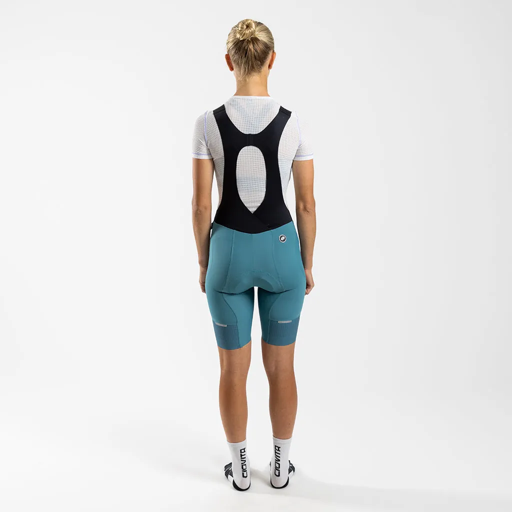 Women's Supremo Pace Bib Shorts (Dark Teal)