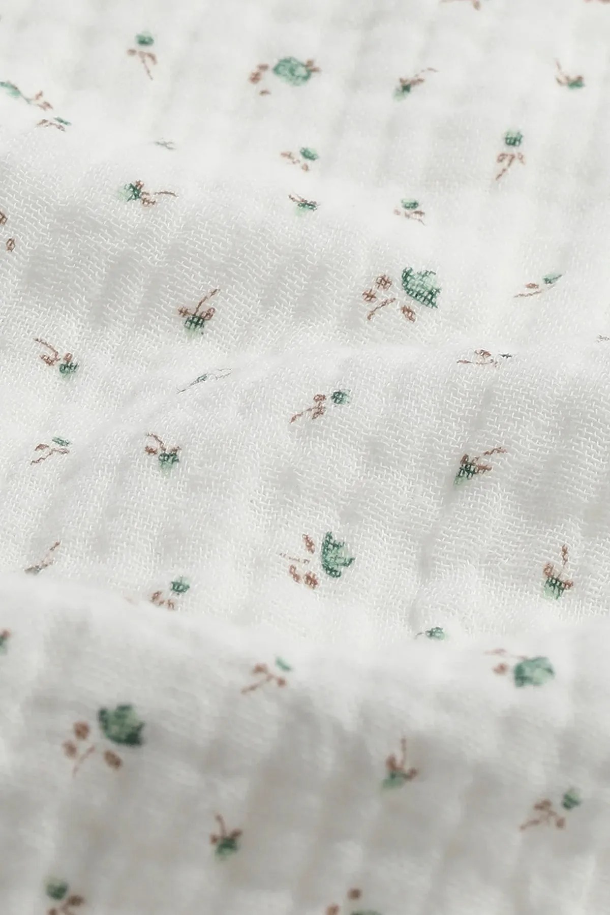 WOMENS TRADITIONAL PYJAMA SET | WHITE FLORAL MUSLIN