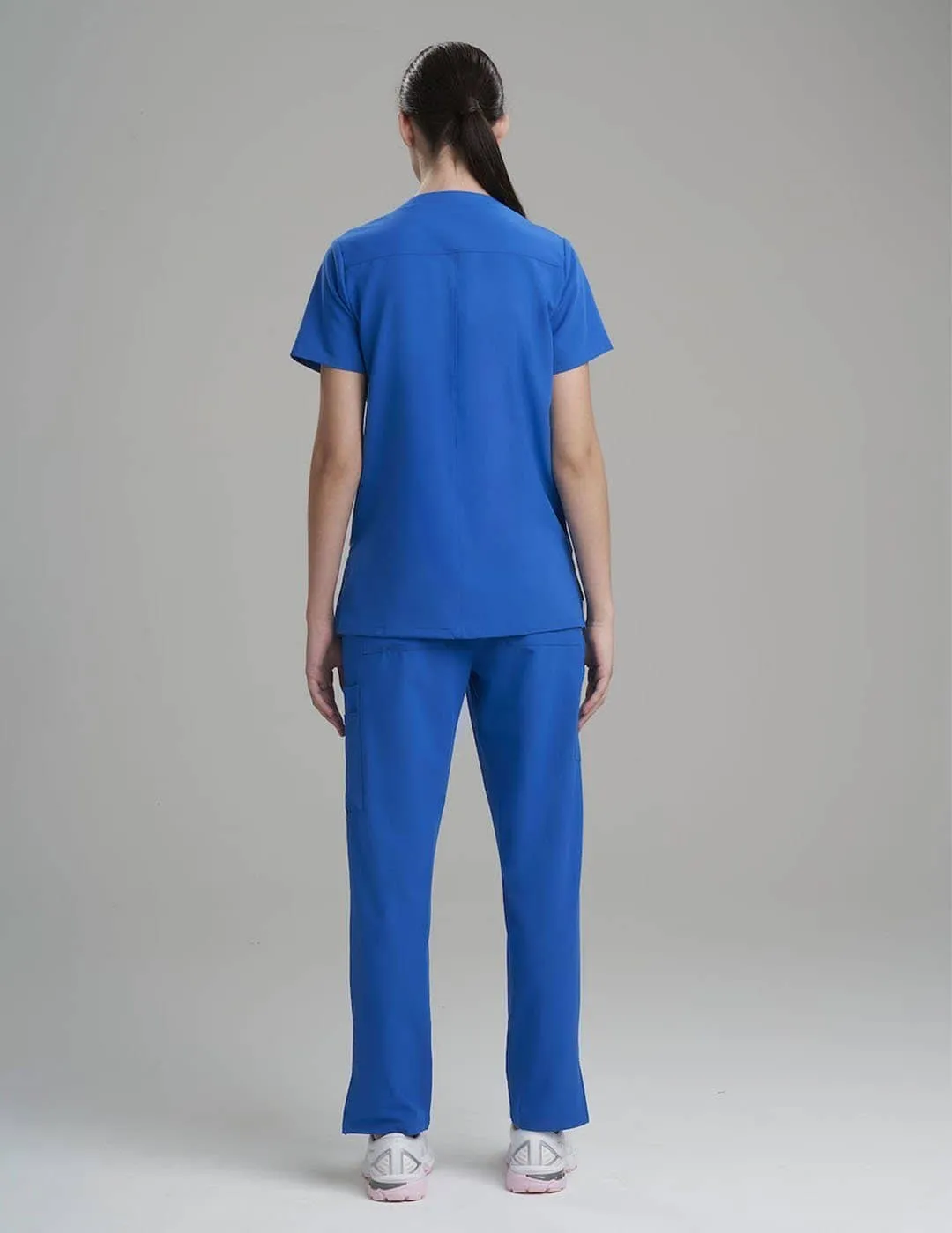 Womens Utility Scrub Top - Royal Blue