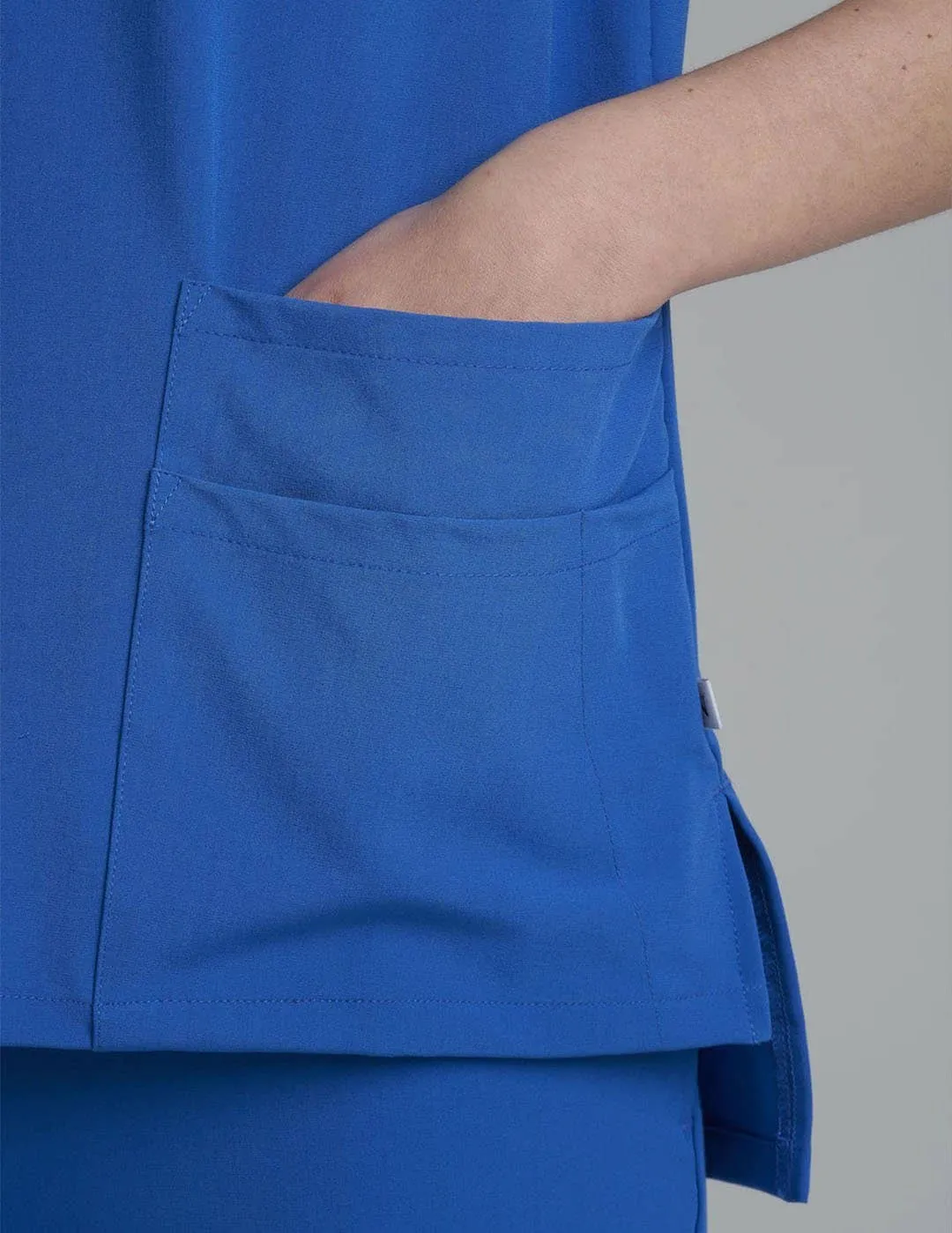 Womens Utility Scrub Top - Royal Blue