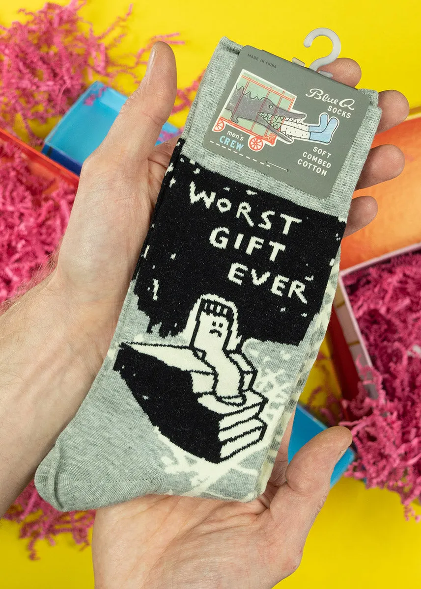 Worst Gift Ever Men's Crew Socks