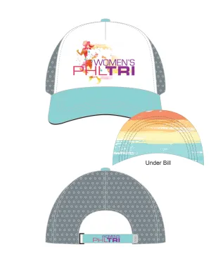 WPT Trucker -Tech Lasercut -White/Teal Bill