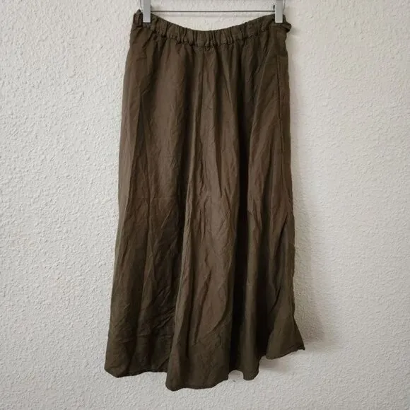 Xirena Bella Belted Long Skirt in Agave Women's Size XS