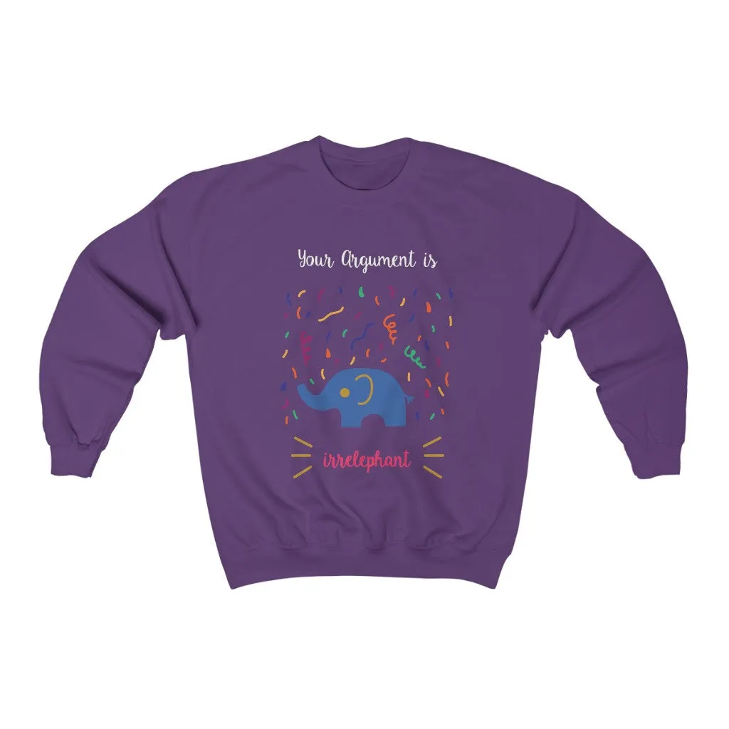 Your argument is irrelephant Unisex Heavy Blend™ Crewneck Sweatshirt