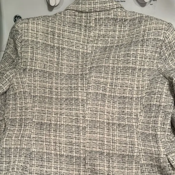 Zara Women's Gray Tweed Jacket Large