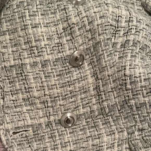 Zara Women's Gray Tweed Jacket Large