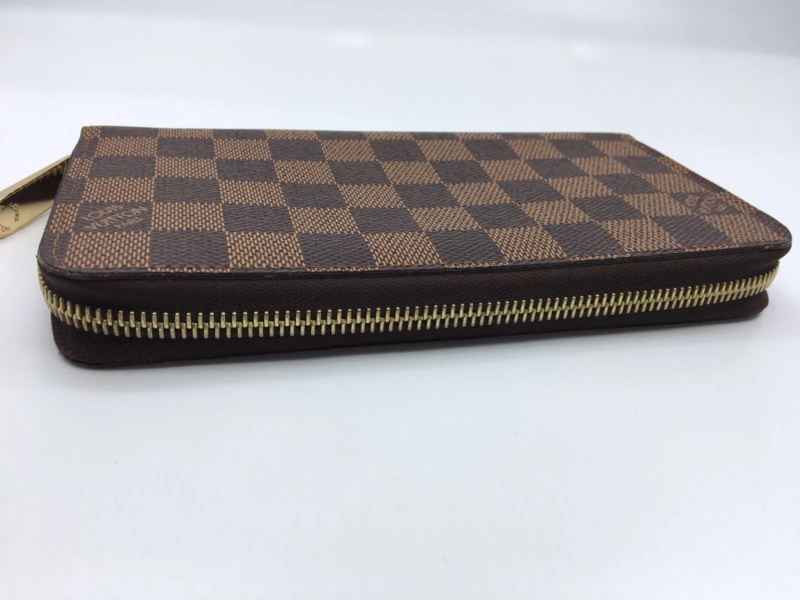 Zippy Wallet Damier Ebene Canvas