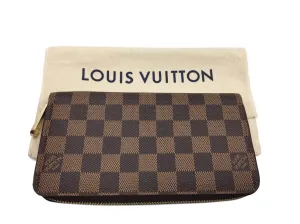 Zippy Wallet Damier Ebene Canvas