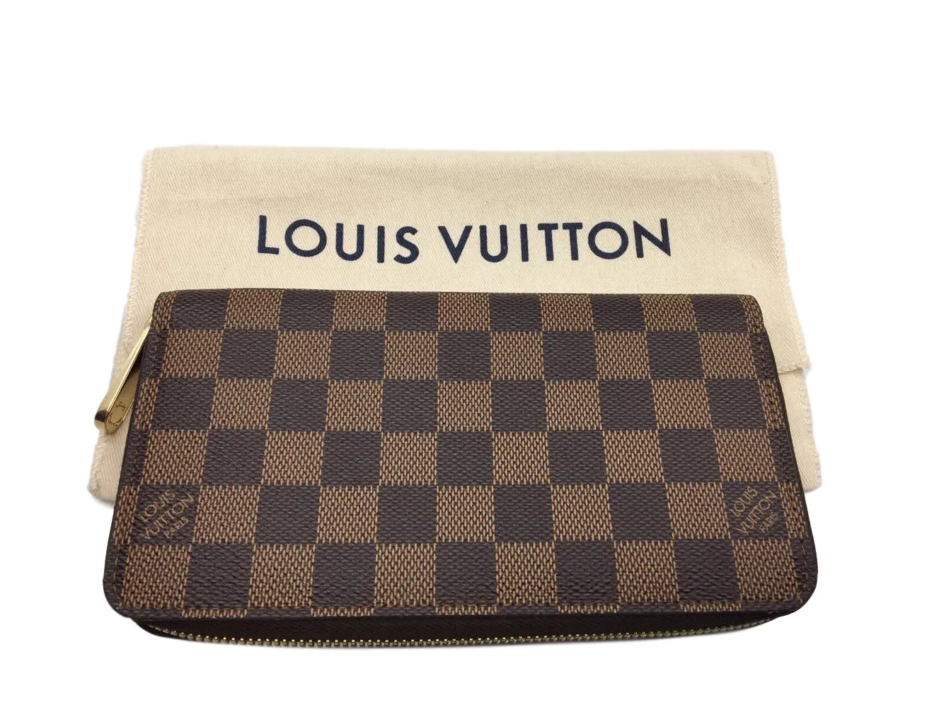 Zippy Wallet Damier Ebene Canvas