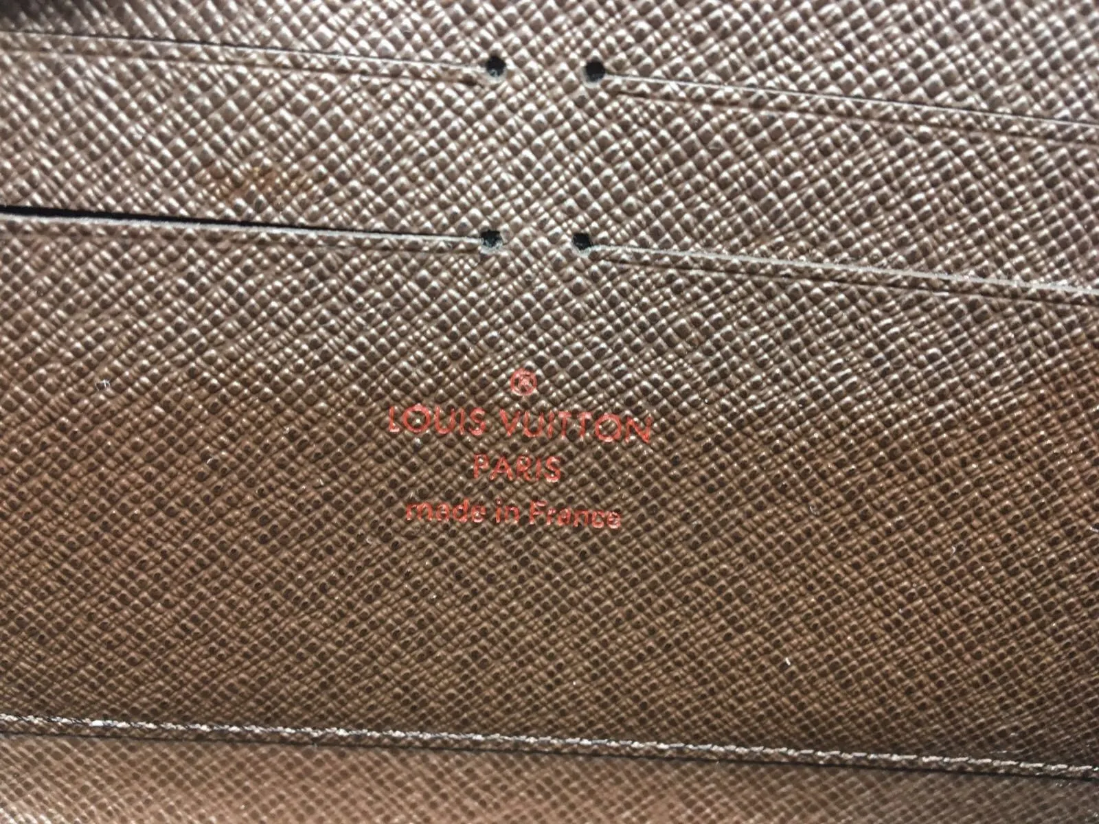 Zippy Wallet Damier Ebene Canvas